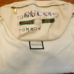 gucci common sense is not that common fanny pack